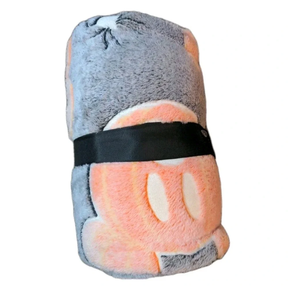Plush Throw Blanket‎ Disney Mickey Mouse Halloween NEW Spiders Pumpkins Spooky